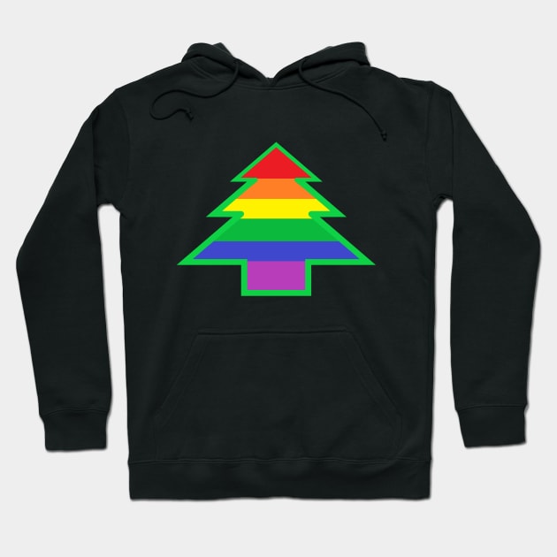 Homosexual/Homoromantic/Gay/Rainbow Pride: Christmas Tree Hoodie by DisneyFanatic23